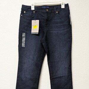 Bandolino Nightfall Mandie 5-Pocket Luxe 360 Flex Straight-Leg Jeans - 12PS